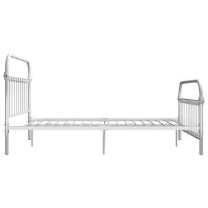 Cadru de pat, alb, 140 x 200 cm, metal - Img 4