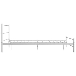 Cadru de pat, alb, 140 x 200 cm, metal - Img 4