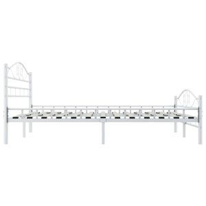 Cadru de pat, alb, 140 x 200 cm, metal - Img 4