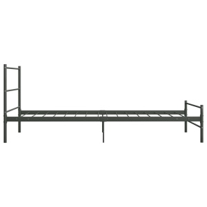 Cadru de pat, gri, 100 x 200 cm, metal - Img 4