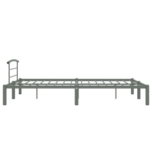 Cadru de pat, gri, 140 x 200 cm, metal - Img 4