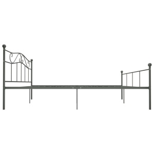 Cadru de pat, gri, 180 x 200 cm, metal - Img 4