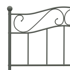 Cadru de pat, gri, 90 x 200 cm, metal - Img 6