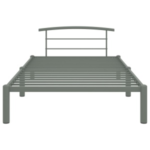Cadru de pat, gri, 90 x 200 cm, metal - Img 3