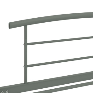 Cadru de pat, gri, 90 x 200 cm, metal - Img 7