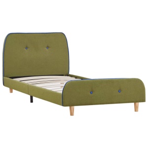 Cadru de pat, verde, 90 x 200 cm, material textil - Img 2