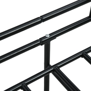 Cadru pat de zi, negru, 90 x 200 cm, metal - Img 6