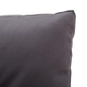 Canapea de grădină cu 2 locuri cu perne, gri, 124 cm, poliratan - Img 4