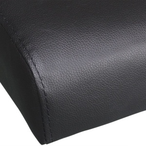 Canapea extensibilă 2 perne, piele artificială, reglabilă negru - Img 6