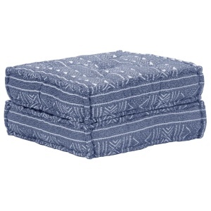Canapea puf modulară cu 2 locuri, indigo, material textil - Img 6