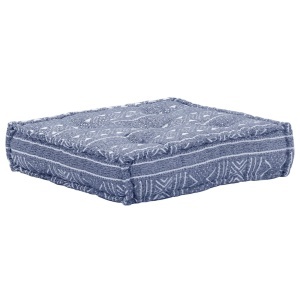 Canapea puf modulară cu 2 locuri, indigo, material textil - Img 7