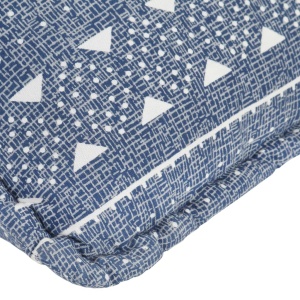 Canapea tip sac, indigo, material textil, petice - Img 8