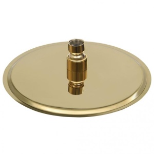Cap de duș tip ploaie rotund, auriu, 20 cm, oțel inoxidabil - Img 5