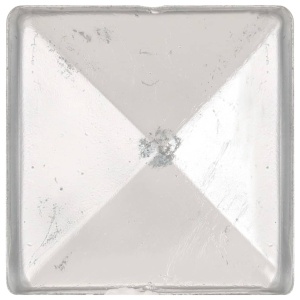 Capace stâlpi de gard piramidă 6 buc. metal galvanizat 71x71 mm - Img 2