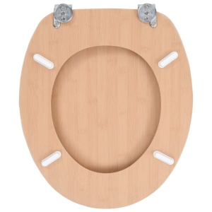 Capace WC, 2 buc., MDF, model bambus - Img 5