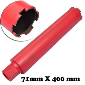 Carotă diamantată găurire uscată/umedă Burghiu centrare 71 mm x 400 mm - Img 4