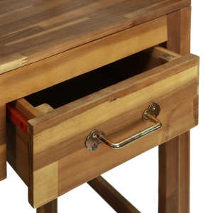 Cărucior bucătărie grădină, 92x43,5x141,5 cm, lemn de acacia - Img 8