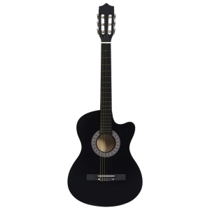 Chitară acustică occidentală decupată, cu 6 corzi, 38", negru - Img 2