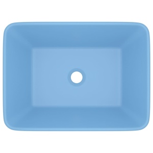 Chiuvetă de baie lux albastru deschis mat 41x30x12 cm ceramică - Img 3