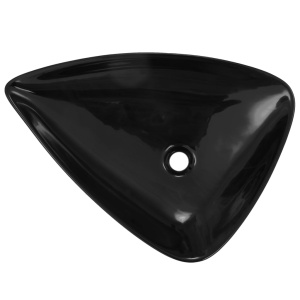Chiuvetă din ceramică, negru, 645 x 455 x 115 mm, triunghi - Img 4