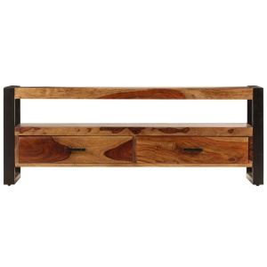 Comodă TV, 120 x 35 x 45 cm, lemn masiv de sheesham - Img 2