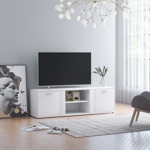 Comodă TV, alb, 120 x 34 x 37 cm, PAL