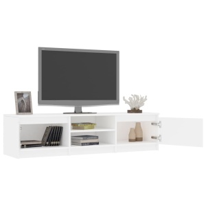 Comodă TV, alb, 140 x 40 x 35,5 cm, PAL - Img 8