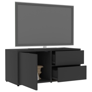 Comodă TV, gri, 80 x 34 x 36 cm, PAL - Img 8