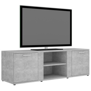 Comodă TV, gri beton, 120 x 34 x 37 cm, PAL - Img 3
