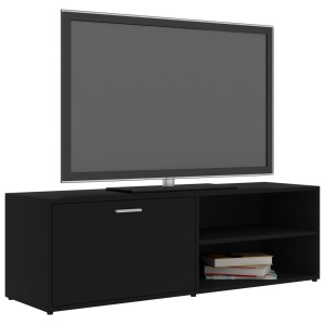 Comodă TV, negru, 120 x 34 x 37 cm, PAL - Img 3