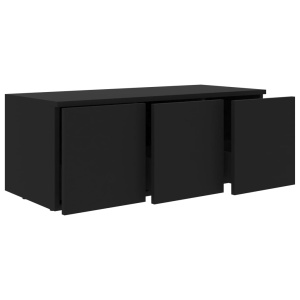 Comodă TV, negru, 80 x 34 x 30 cm, PAL - Img 8
