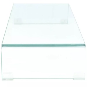 Comodă TV/Suport monitor, sticlă transparentă 70 x 30 x 13 cm - Img 3
