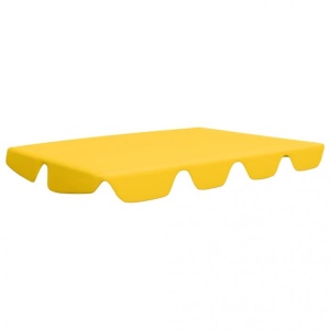 Copertină de rezervă leagăn grădină, galben 192x147 cm 270 g - Img 2