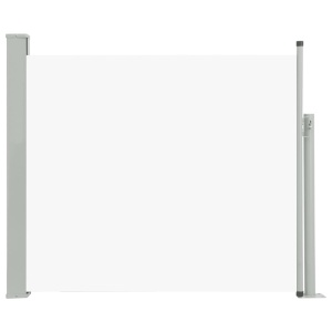 Copertină laterală retractabilă de terasă, crem, 100 x 300 cm - Img 2