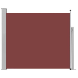 Copertină laterală retractabilă de terasă, maro, 100 x 300 cm - Img 2