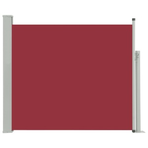 Copertină laterală retractabilă de terasă, roșu, 100 x 300 cm - Img 2