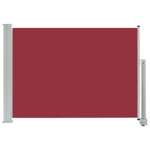 Copertină laterală retractabilă de terasă, roșu, 80 x 300 cm - Img 2