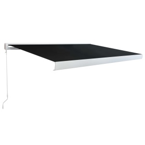 Copertină manuală tip casetă, 350 cm, antracit - Img 2