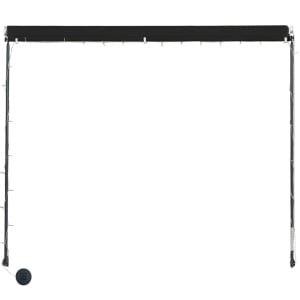 Copertină retractabilă cu LED, antracit, 250 x 150 cm - Img 5