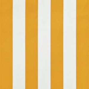 Copertină retractabilă, galben și alb, 250 x 150 cm - Img 3