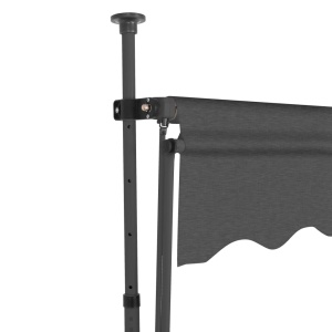 Copertină retractabilă manual cu LED, antracit, 200 cm - Img 4