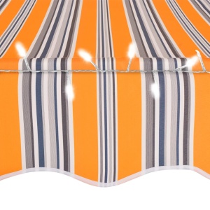 Copertină retractabilă manual cu LED, galben &amp; albastru, 300 cm - Img 8