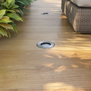 Corpuri de iluminat cu LED de exterior sol, 3 buc, rotund - Img 2