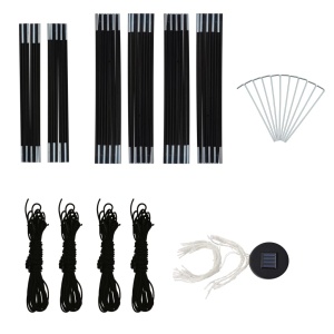 Cort de petrecere cu LED și 4 pereți, verde, 3,6 x 3,6 x 2,3 m - Img 10