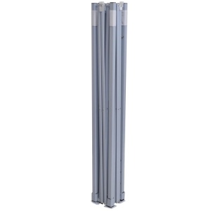 Cort de petrecere pliabil cu 4 pereți, antracit, 2 x 2 m, oțel - Img 6