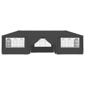 Cort petrecere profesional pereți laterali antracit 4x9m 90g/m² - Img 5
