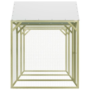 Coteț de găini, 4,5 x 1,5 x 2 m, lemn de pin tratat - Img 3