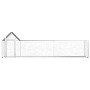 Coteț de găini, 5 x 1 x 1,5 m, oțel galvanizat - Img 2