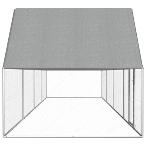 Coteț de găini, 8 x 2 x 2 m, oțel galvanizat - Img 3