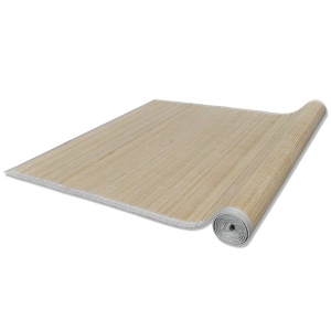 Covor dreptunghiular din bambus natural 80 x 200 cm - Img 3